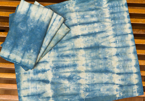 Medium Blue Shibori Napkins