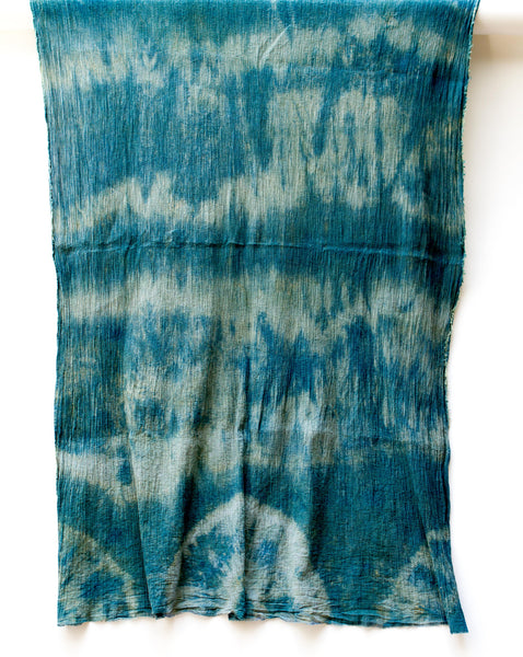 Shibori Crinkle Cotton Scarf "Freestyle"