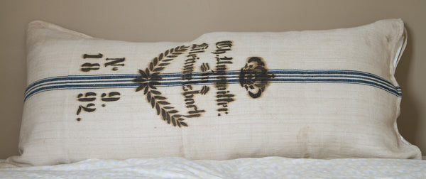 Vintage Grain Sack Extra Lg Pillow