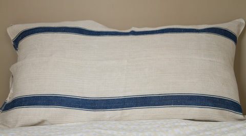 Vintage Grain Sack Ex Large Pillow