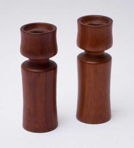 Teak Candlesticks