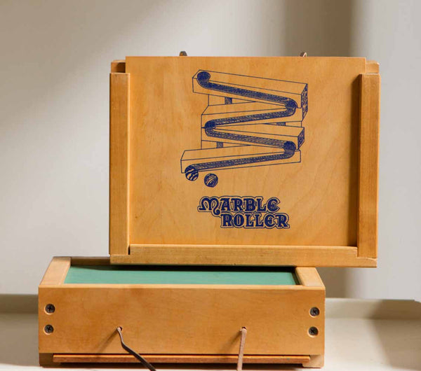 Vintage Marble Roller Game, Set of 4