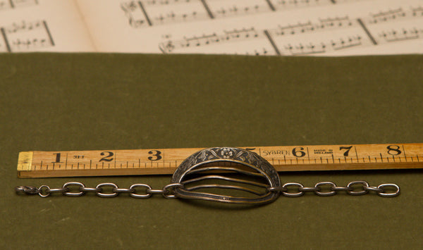 Vintage Buckle Bracelet Oval Filigree